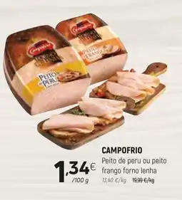 Coviran CAMPOFRIO Peito de peru ou peito frango forno lenha promoção