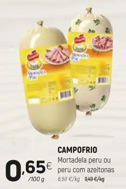 Coviran CAMPOFRIO Mortadela peru ou peru com azeitonas promoção