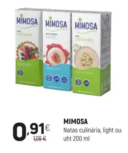 Coviran MIMOSA Natas culinária, light ou uht promoção