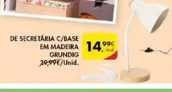 Pingo Doce De Secretária C/Base em Madeira Grundig promoção