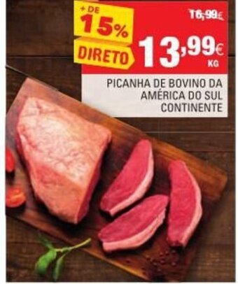 Continente Picanha de Bovino da América do Sul Continente promoção