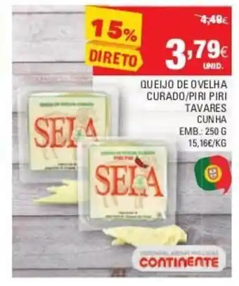 Queijo de Ovelha Curado/Piri Piri Tavares Cunha 250g
