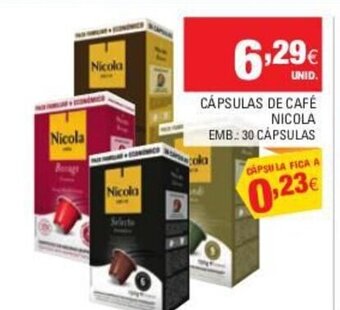 Continente Cápsulas de Café Nicola 30 Cápsulas promoção