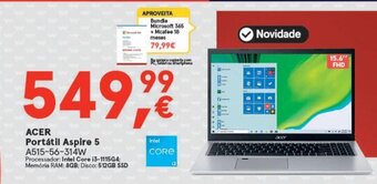 Worten ACER Portátil Aspire 5 promoção