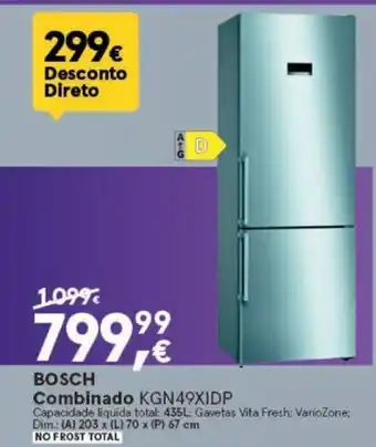 Worten BOSCH Combinado KGN49XIDP promoção