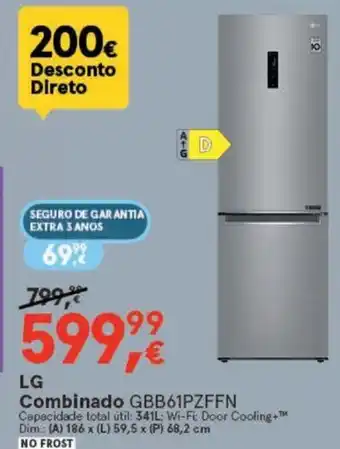 Worten LG Combinado GBB61PZFFN promoção