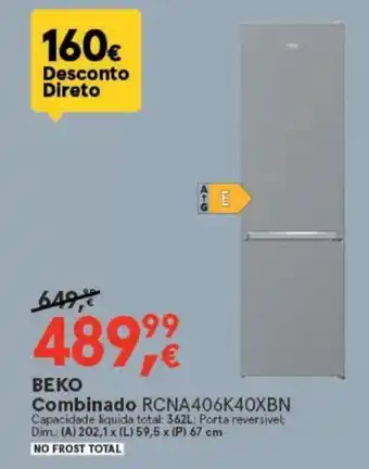 BEKO Combinado RCNA406K40XBN