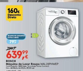 Worten BOSCH Máquina de Lavar Roupa promoção