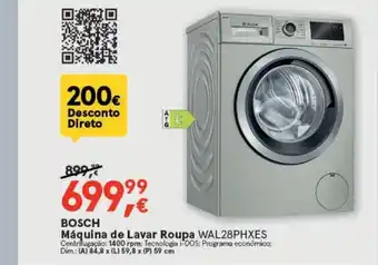 BOSCH Máquina de Lavar Roupa WAL28PHXES