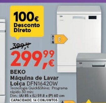 Worten BEKO Máquina Lavar Loiça DFN16420W promoção