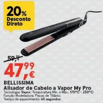 Worten BELLISSIMA Alisador de Cabelo a Vapor My pro promoção