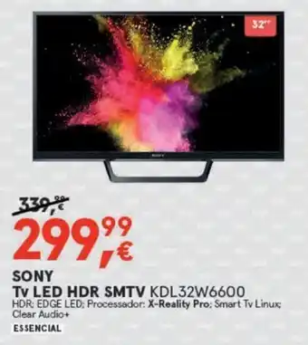 Worten SONY TV LED HDR SMTV KDL32W6600 promoção