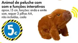 TEDi Animal de peluche com som e funções interativas promoção
