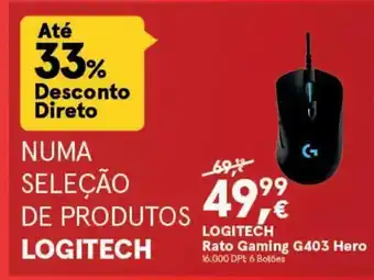Worten Logitech Rato Gaming G403 Hero promoção