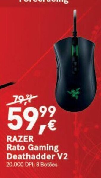 Worten RAZER Rato Gaming Deathadder V2 promoção