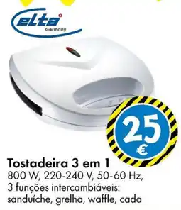 TEDi Tostadeira 3 em 1 promoção