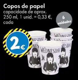 TEDi Copos de papel promoção