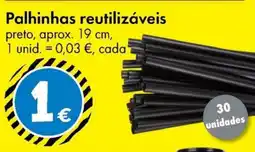 TEDi Palhinhas reutilizáveis promoção
