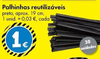 TEDi Palhinhas reutilizáveis promoção