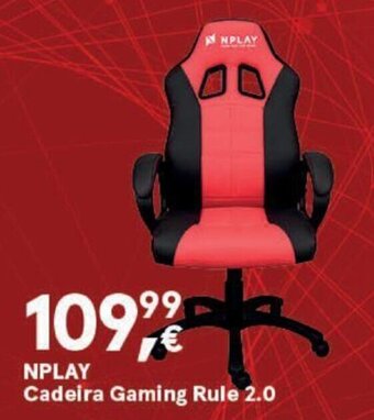 Worten NPLAY Cadeira Gaming Rule 2.0 promoção