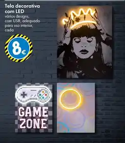 TEDi Tela decorativa com LED promoção