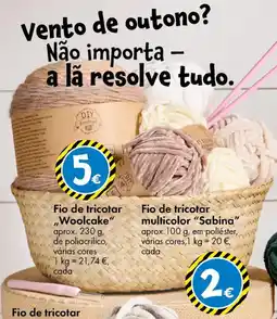 TEDi Fio de tricotar ,,Woolcake" promoção