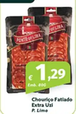 Roque Supermercados Chouriço Fatiado Extra Uzi P. Limo promoção