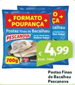 Roque Supermercados Postas Finas de Bacalhau Pescanova promoção