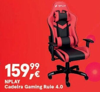 Worten NPLAY Cadeira Gaming Rule 4.0 promoção