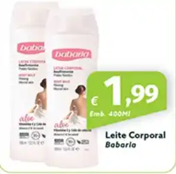 Roque Supermercados Leite Corporal Babaria promoção