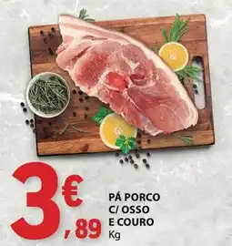 E.Leclerc Pá porco c/osso e couro promoção