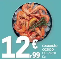 E.Leclerc Camarão cozido promoção