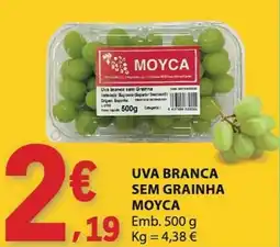 E.Leclerc Uva branca sem grainha moyca promoção