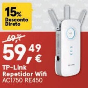 Worten Tp-Link Repetidor Wifi AC1750 RE450 promoção