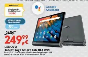 Worten LENOVO Tablet Yoga Smart Tab 10.1 Wifi promoção