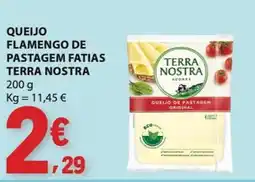 E.Leclerc Queijo flamengo de pastagem fatias terra nostra promoção