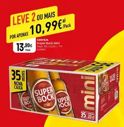 Intermarché Cerveja Super Bock Mini promoção