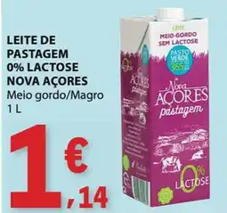 E.Leclerc Leite de pastagem 0% lactose nova açores promoção