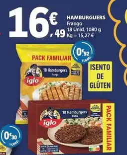 E.Leclerc Hamburguers Iglo promoção
