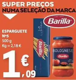 E.Leclerc Barilla esparguete N5 promoção