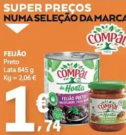 E.Leclerc Feijão preto Compal promoção