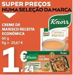 E.Leclerc Creme de marisco receita económica Knorr promoção
