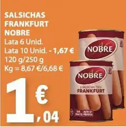E.Leclerc Salsichas frankfurt nobre promoção