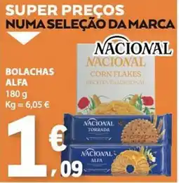 E.Leclerc Bolachas alfa nacional promoção