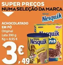 E.Leclerc Achocolatado em pó Nesquik promoção