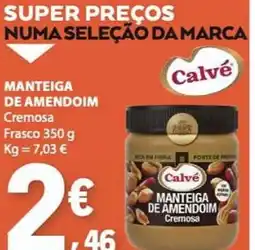 E.Leclerc Manteiga de amendoim cremosa calvé promoção