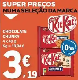 E.Leclerc Nestlé kit kat chocolate chunky promoção