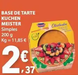 E.Leclerc Base de tarte kuchen meister simples promoção