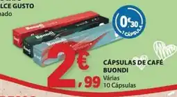 E.Leclerc Cápsulas de café buondi promoção