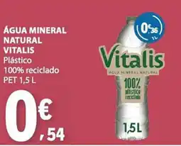 E.Leclerc Água mineral natural vitalis promoção